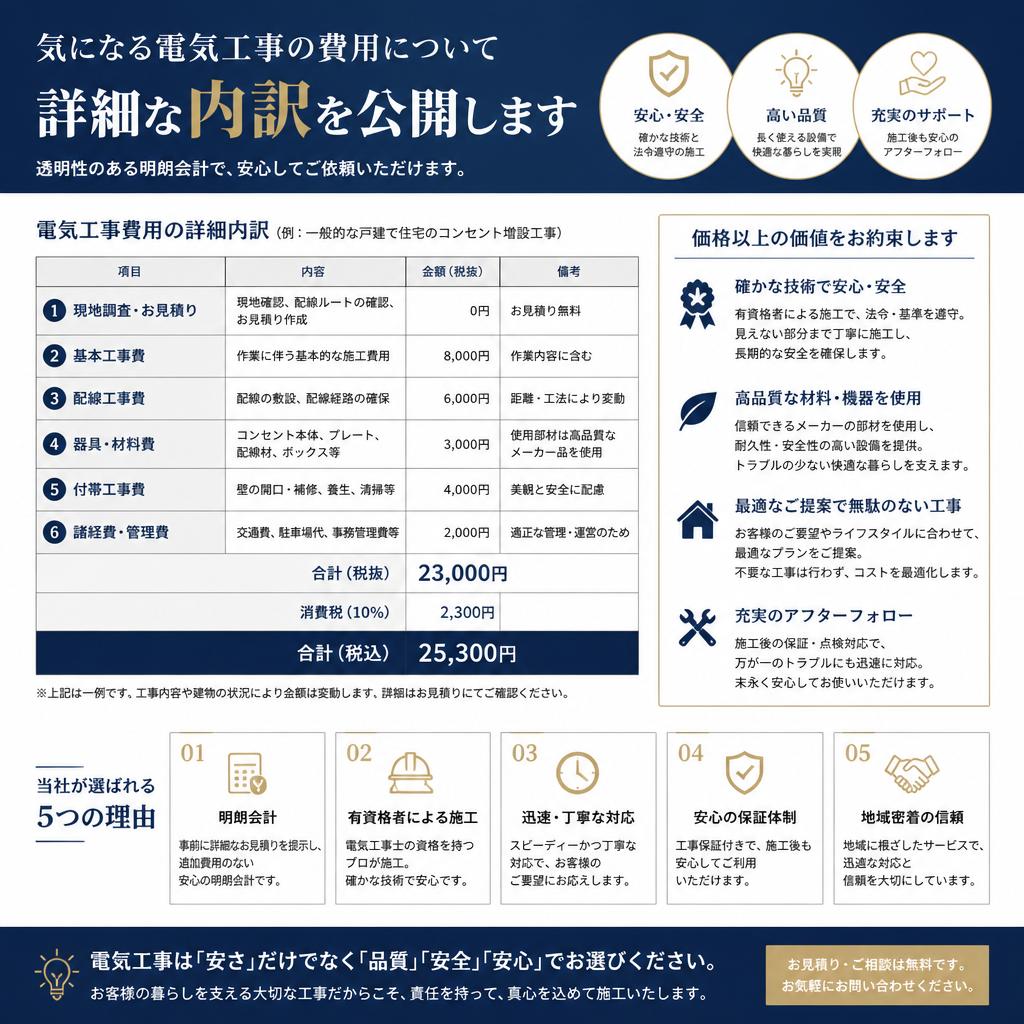 3. 施工内容と費用について